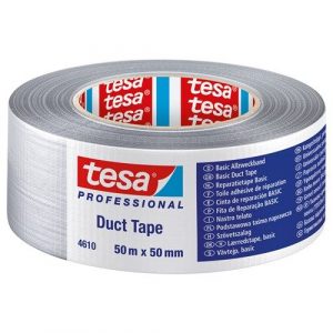 Tesa Standaard Duct Tape Zilvergrijs 50Mm X 50 Meter van Tesa te koop bij Schroef.nl. Art.nr: 40144