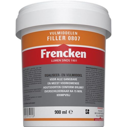 Frencken Filler 0807 900Ml Wit Komo Gecertificeerd van Frencken te koop bij Schroef.nl. Art.nr: 51834